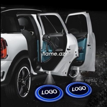 Лазерная подсветка на дверь авто с логотипом 